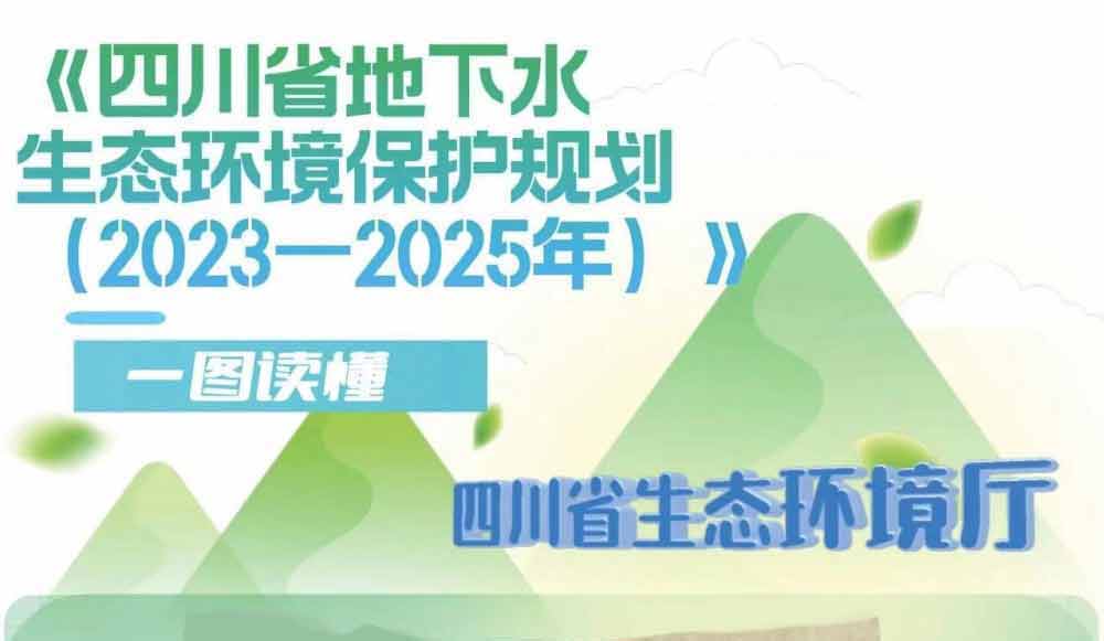一图读懂《四川省地下水生态环境保护规划（2023—2025年）》